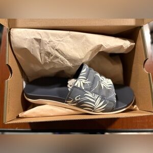 Olukai "Maha Olu" Slide Sandal - Trench Blue